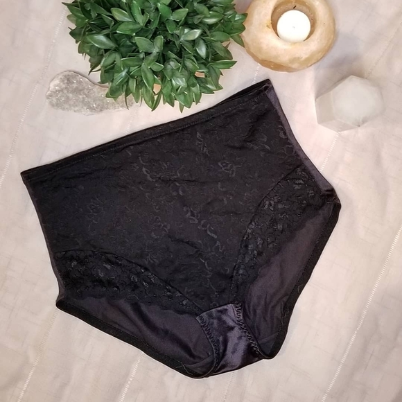 Black shapewear high waisted brief tummy belly control hot pants - Picture 2 of 9